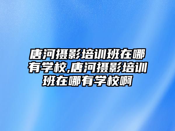 唐河攝影培訓班在哪有學(xué)校,唐河攝影培訓班在哪有學(xué)校啊