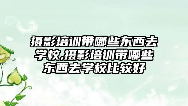 攝影培訓帶哪些東西去學(xué)校,攝影培訓帶哪些東西去學(xué)校比較好