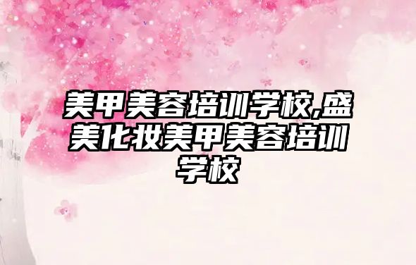 美甲美容培訓學(xué)校,盛美化妝美甲美容培訓學(xué)校