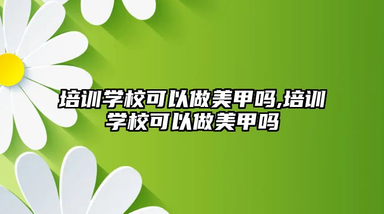 培訓學(xué)校可(kě)以做美甲嗎,培訓學(xué)校可(kě)以做美甲嗎